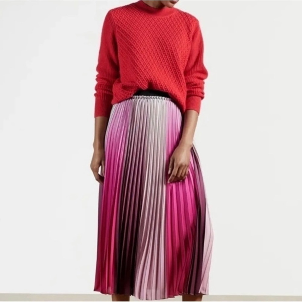 Ted Baker London Austenn Stitch Detail Cable Knit Wool Sweater